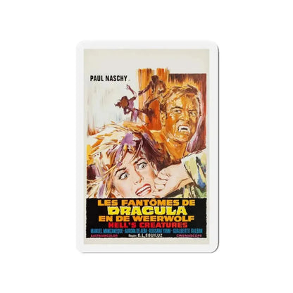 FRANKENSTEIN'S BLOODY TERROR (BELGIAN) 1968 Movie Poster - Refrigerator Magnet - The Sticker Space