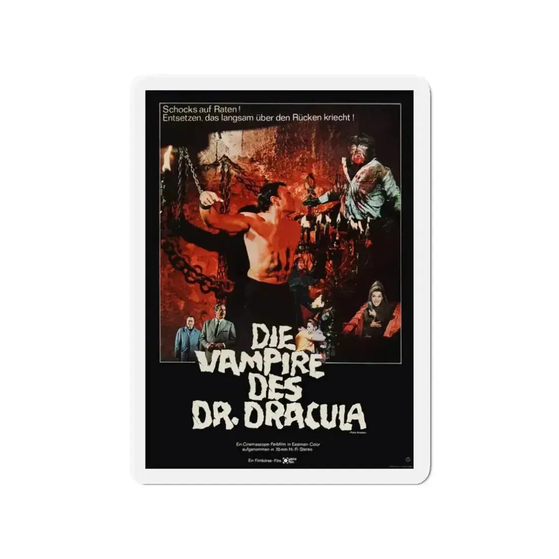 FRANKENSTEIN'S BLOODY TERROR (GERMAN) 1968 Movie Poster - Refrigerator Magnet - The Sticker Space