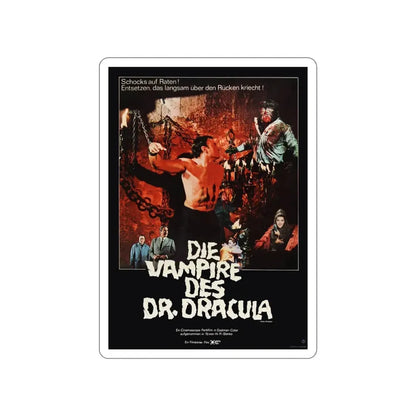 FRANKENSTEIN'S BLOODY TERROR (GERMAN) 1968 Movie Poster STICKER Vinyl Die-Cut Decal 4 Inch - The Sticker Space