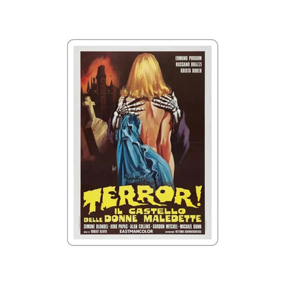FRANKENSTEIN'S CASTLE OF FREAKS (ITALIAN) 1974 Movie Poster STICKER Vinyl Die-Cut Decal 5 Inch - The Sticker Space