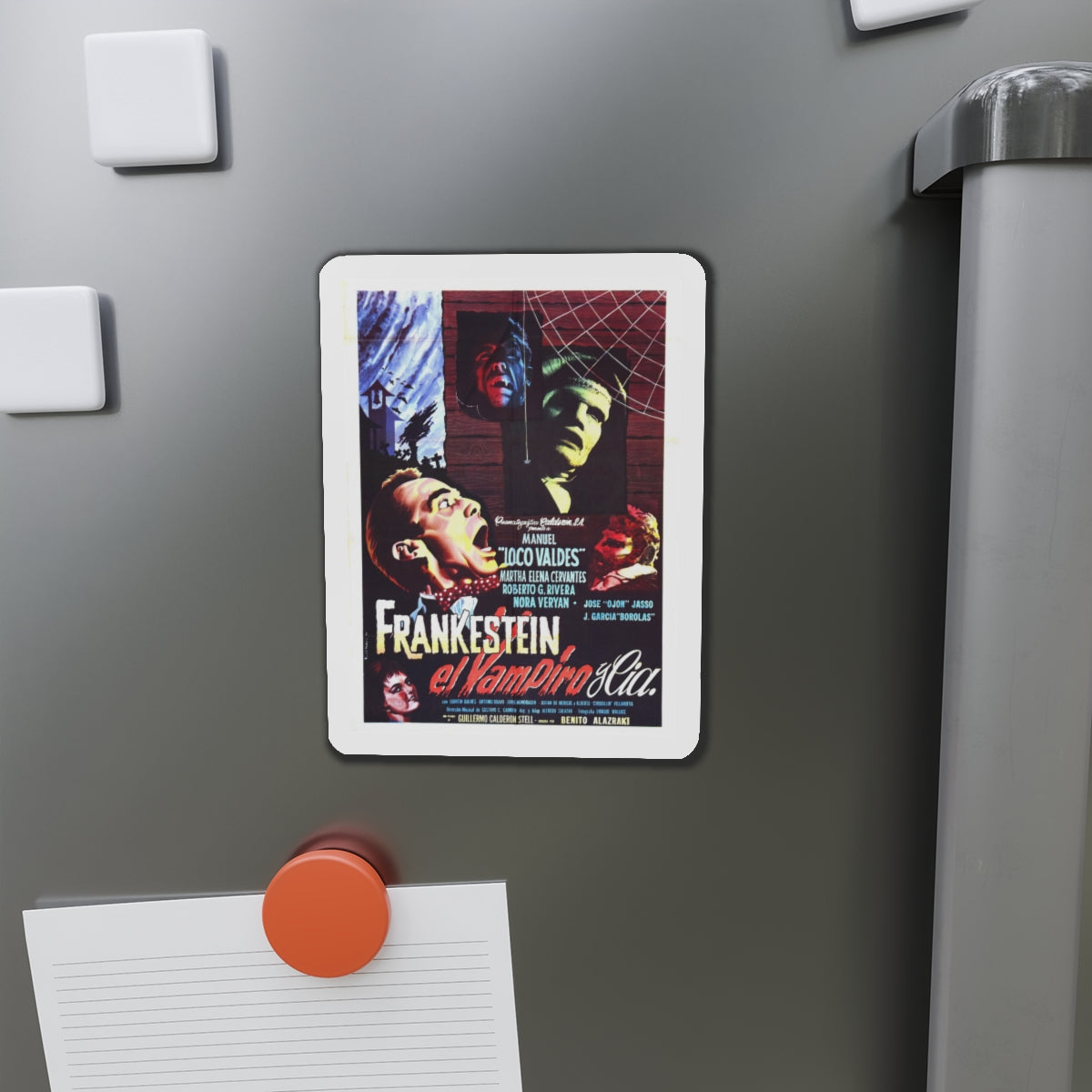 FRANKENSTEIN, THE VAMPIRE AND CO 1962 Movie Poster - Die-Cut Magnet-The Sticker Space