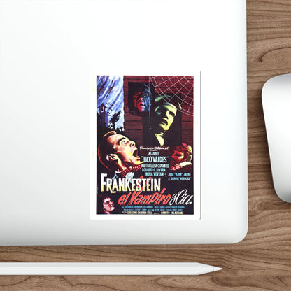 FRANKENSTEIN, THE VAMPIRE AND CO 1962 Movie Poster STICKER Vinyl Die-Cut Decal-The Sticker Space