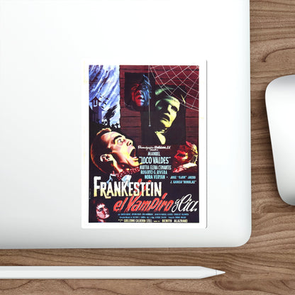 FRANKENSTEIN, THE VAMPIRE AND CO 1962 Movie Poster STICKER Vinyl Die-Cut Decal-The Sticker Space