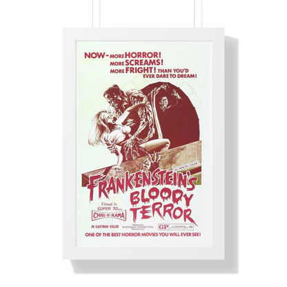 FRANKENSTEIN'S BLOODY TERROR 1968 - Framed Movie Poster-16″ x 24″-The Sticker Space