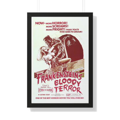 FRANKENSTEIN'S BLOODY TERROR 1968 - Framed Movie Poster-20" x 30"-The Sticker Space