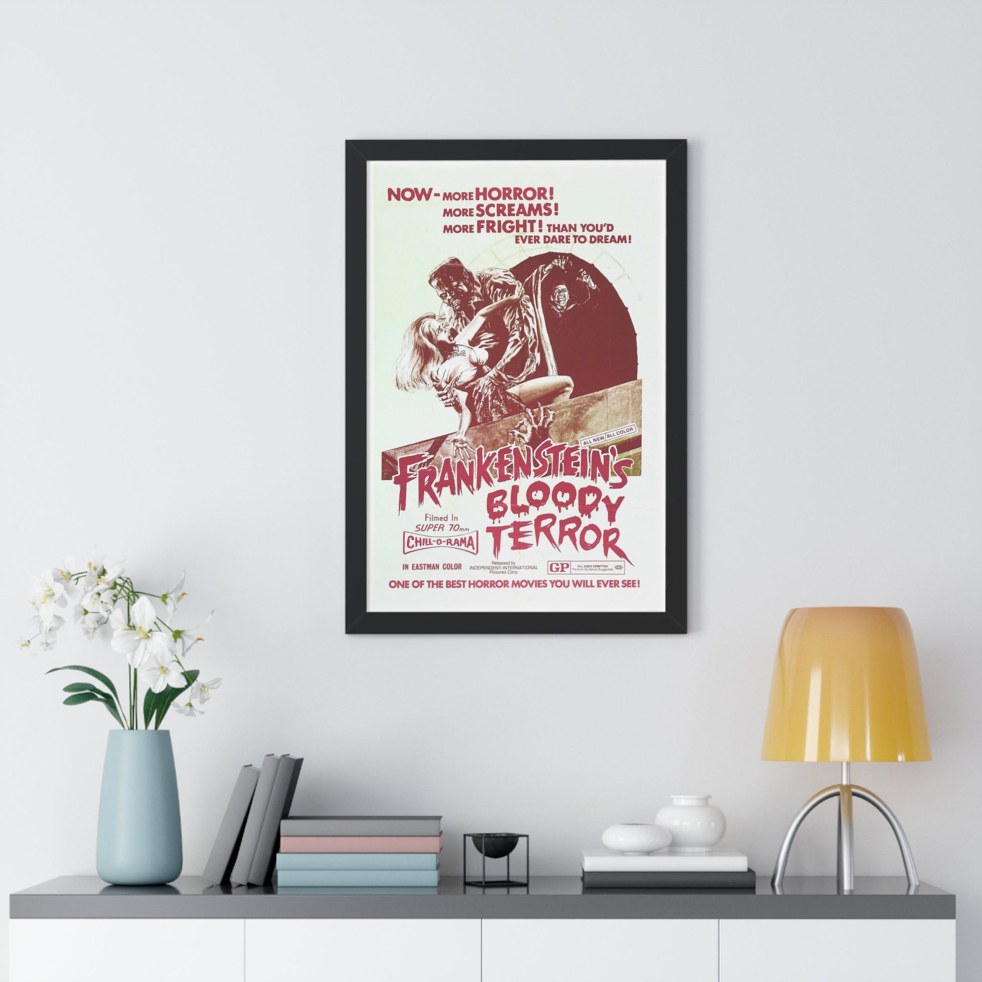 FRANKENSTEIN'S BLOODY TERROR 1968 - Framed Movie Poster-The Sticker Space