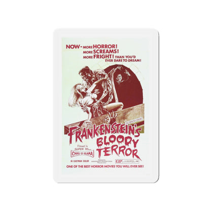 FRANKENSTEIN'S BLOODY TERROR 1968 Movie Poster - Die-Cut Magnet-3" x 3"-The Sticker Space