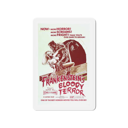 FRANKENSTEIN'S BLOODY TERROR 1968 Movie Poster - Die-Cut Magnet-4" x 4"-The Sticker Space