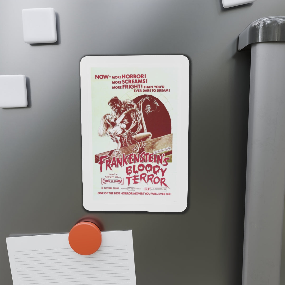 FRANKENSTEIN'S BLOODY TERROR 1968 Movie Poster - Die-Cut Magnet-The Sticker Space