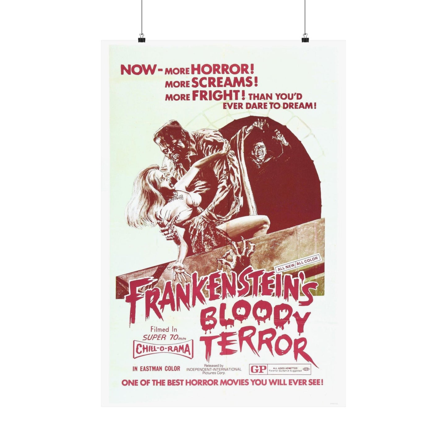 FRANKENSTEIN'S BLOODY TERROR 1968 - Paper Movie Poster-24″ x 36″-The Sticker Space