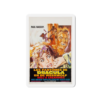 FRANKENSTEIN'S BLOODY TERROR (BELGIAN) 1968 Movie Poster - Die-Cut Magnet-4" x 4"-The Sticker Space