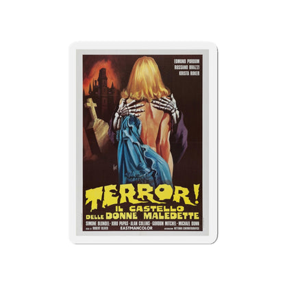 FRANKENSTEIN'S CASTLE OF FREAKS (ITALIAN) 1974 Movie Poster - Die-Cut Magnet-5" x 5"-The Sticker Space