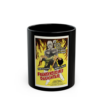 FRANKENSTEIN'S DAUGHTER 1958 Movie Poster - Black Coffee Mug-11oz-The Sticker Space