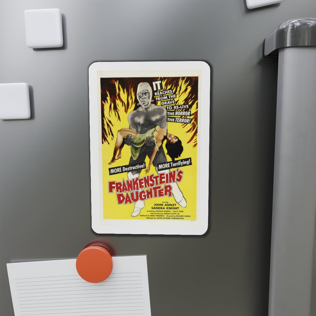 FRANKENSTEIN'S DAUGHTER 1958 Movie Poster - Die-Cut Magnet-The Sticker Space