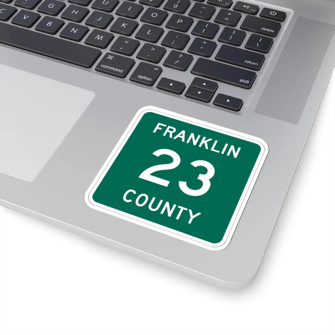 Franklin County 23 NY (New York) (Road Sign) STICKER Vinyl Kiss-Cut Decal - The Sticker Space