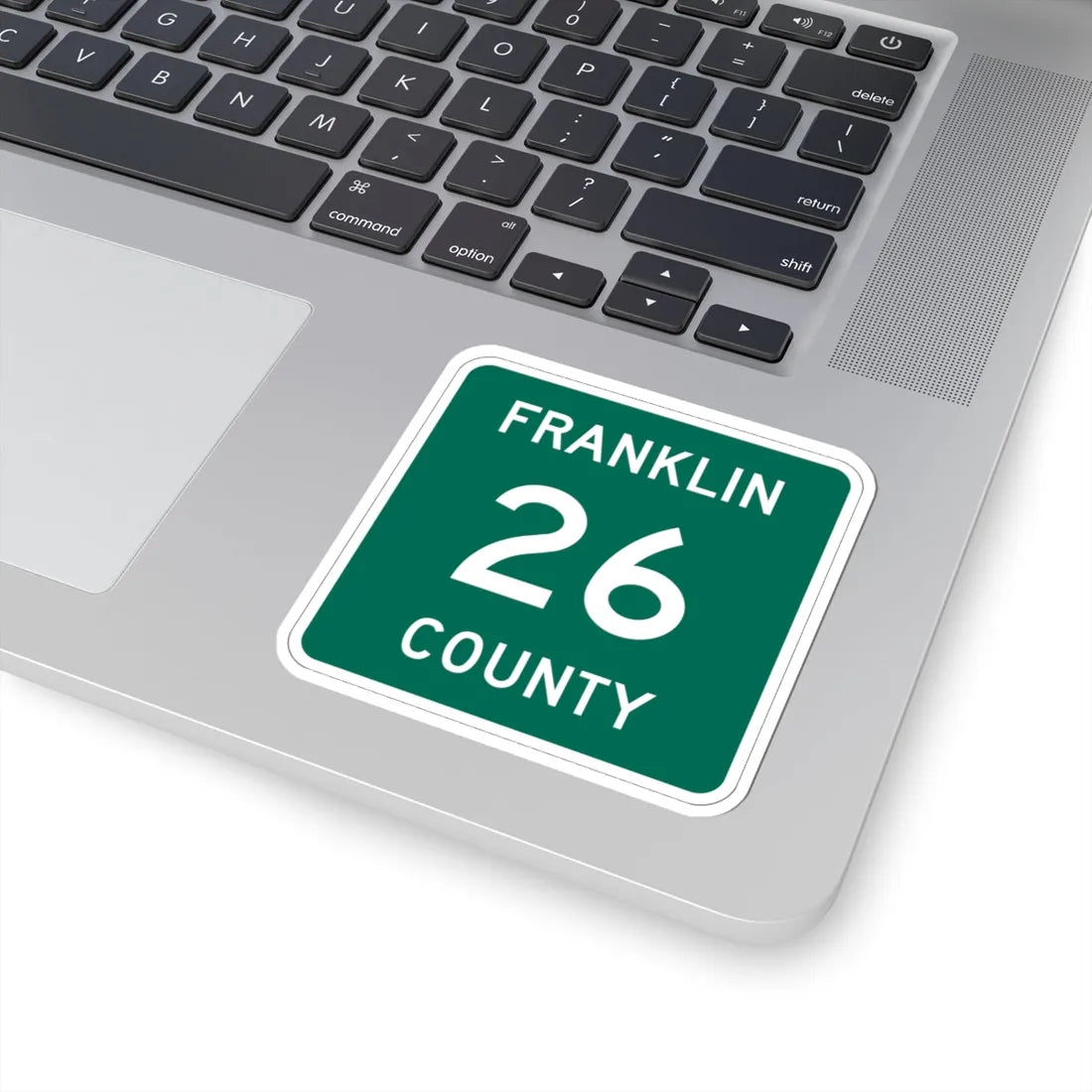 Franklin County 26 NY (New York) (Road Sign) STICKER Vinyl Kiss-Cut Decal - The Sticker Space
