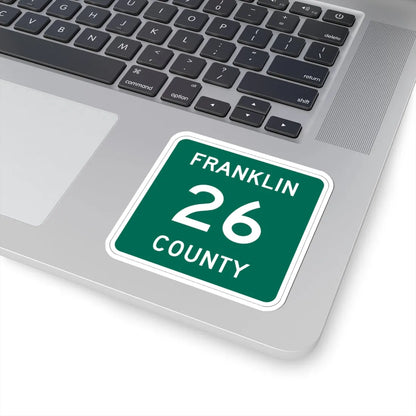 Franklin County 26 NY (New York) (Road Sign) STICKER Vinyl Kiss-Cut Decal - The Sticker Space