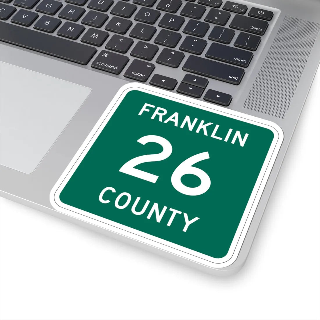 Franklin County 26 NY (New York) (Road Sign) STICKER Vinyl Kiss-Cut Decal - The Sticker Space