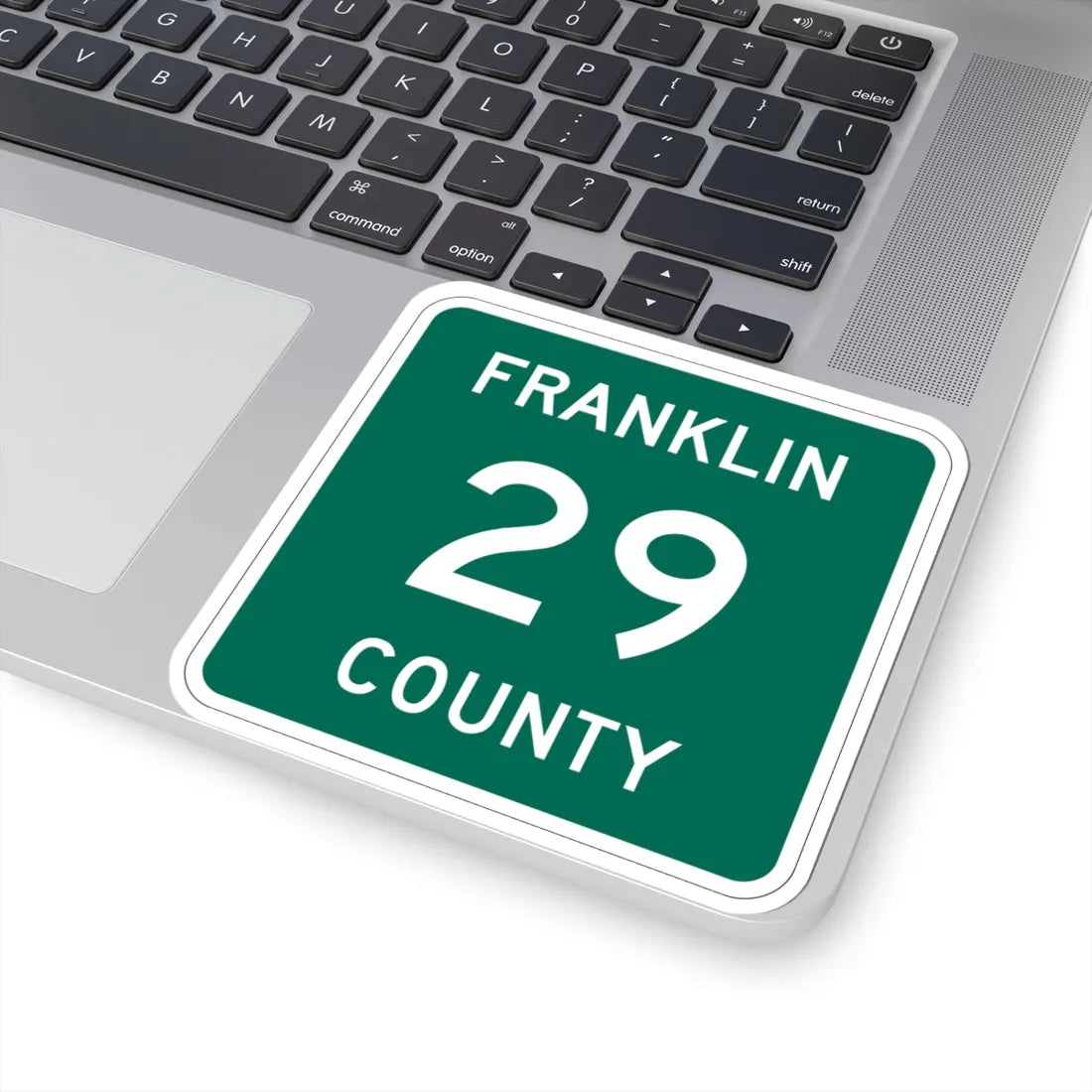 Franklin County 29 NY (New York) (Road Sign) STICKER Vinyl Kiss-Cut Decal - The Sticker Space