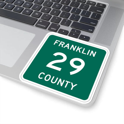 Franklin County 29 NY (New York) (Road Sign) STICKER Vinyl Kiss-Cut Decal - The Sticker Space