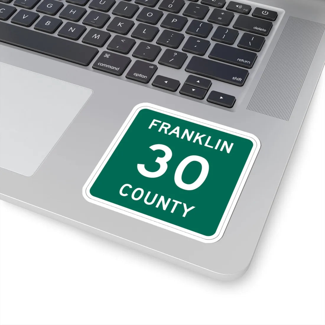 Franklin County 30 NY (New York) (Road Sign) STICKER Vinyl Kiss-Cut Decal - The Sticker Space