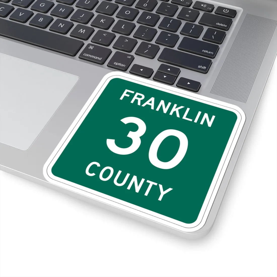 Franklin County 30 NY (New York) (Road Sign) STICKER Vinyl Kiss-Cut Decal - The Sticker Space