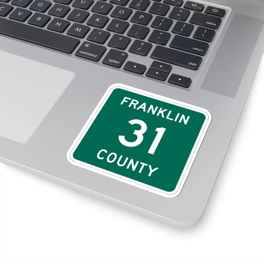 Franklin County 31 NY (New York) (Road Sign) STICKER Vinyl Kiss-Cut Decal - The Sticker Space