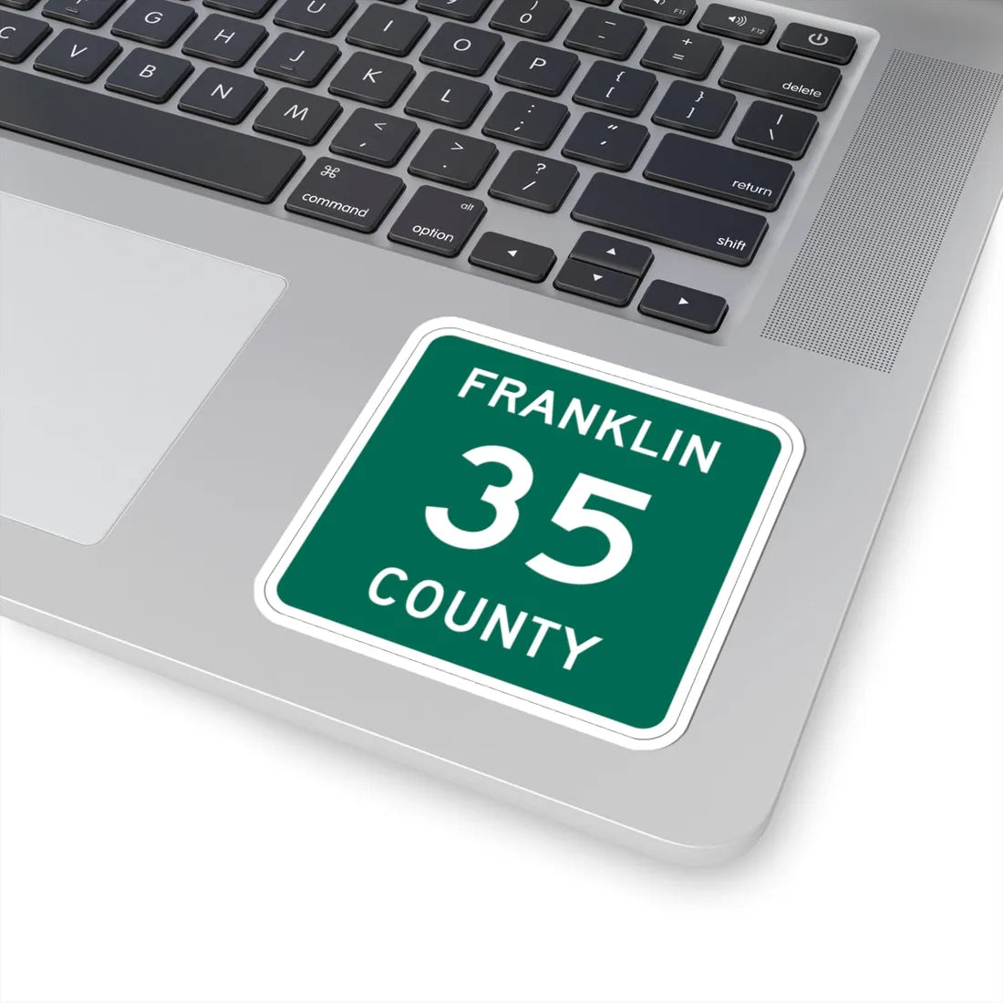 Franklin County 35 NY (New York) (Road Sign) STICKER Vinyl Kiss-Cut Decal - The Sticker Space