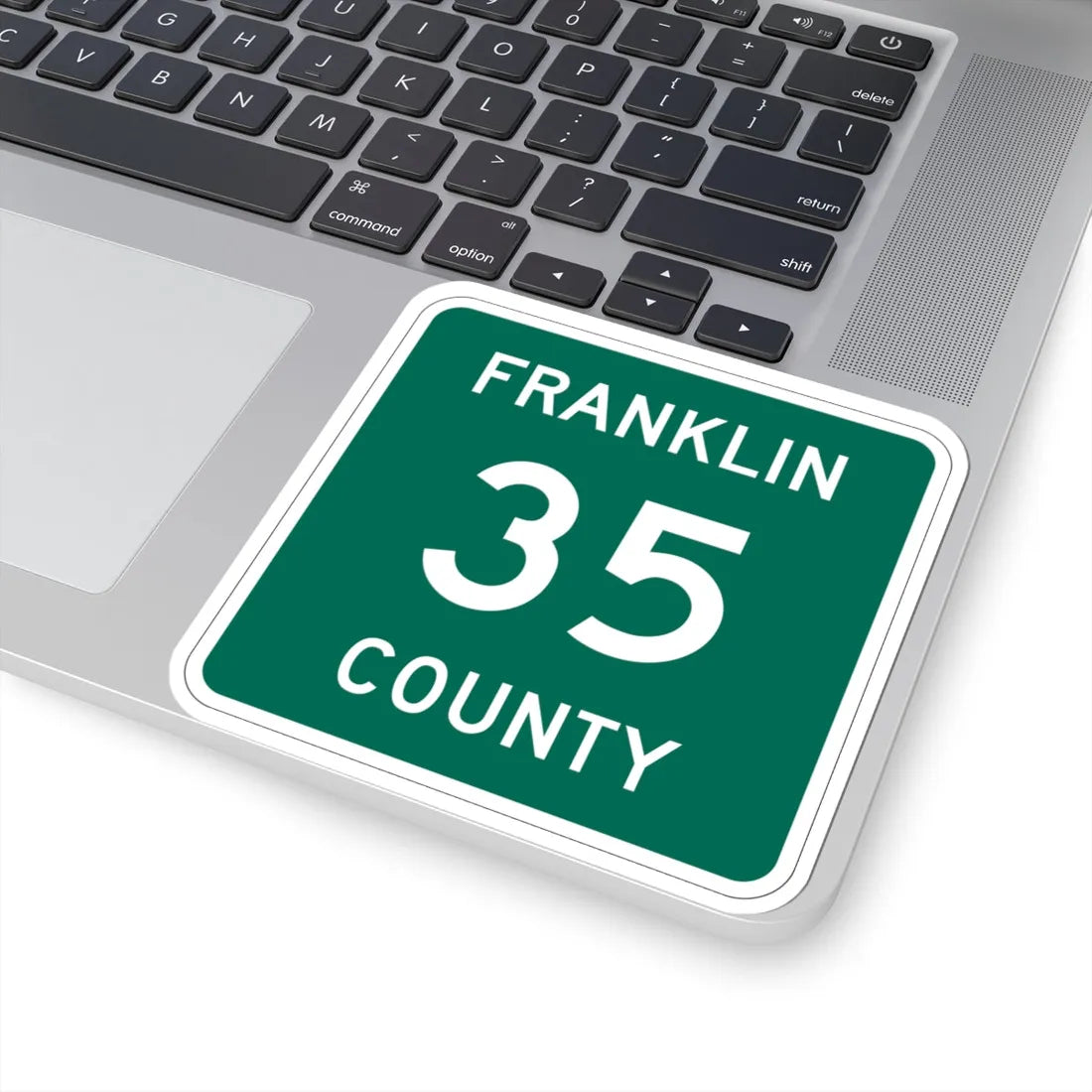 Franklin County 35 NY (New York) (Road Sign) STICKER Vinyl Kiss-Cut Decal - The Sticker Space