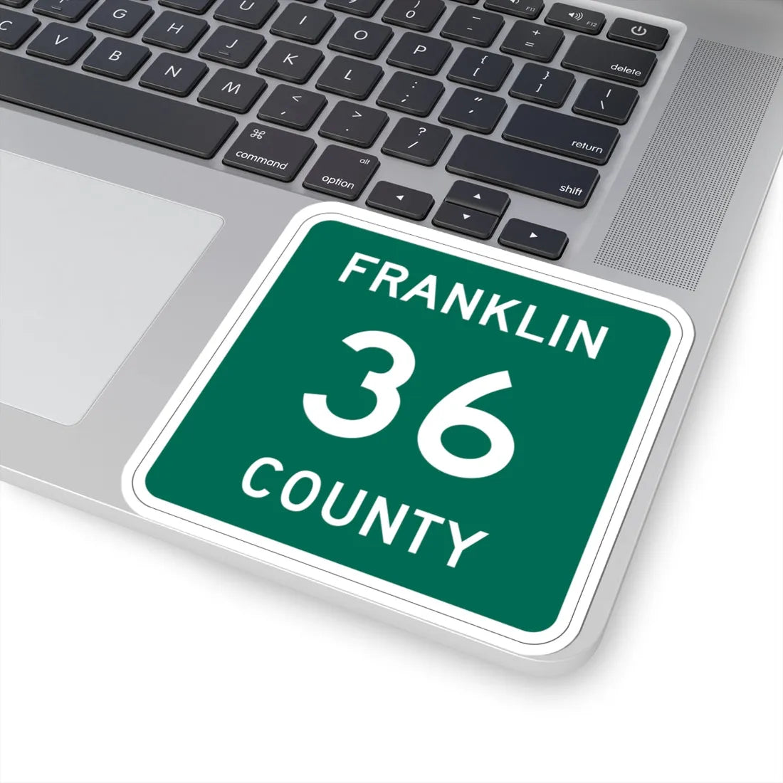 Franklin County 36 NY (New York) (Road Sign) STICKER Vinyl Kiss-Cut Decal - The Sticker Space