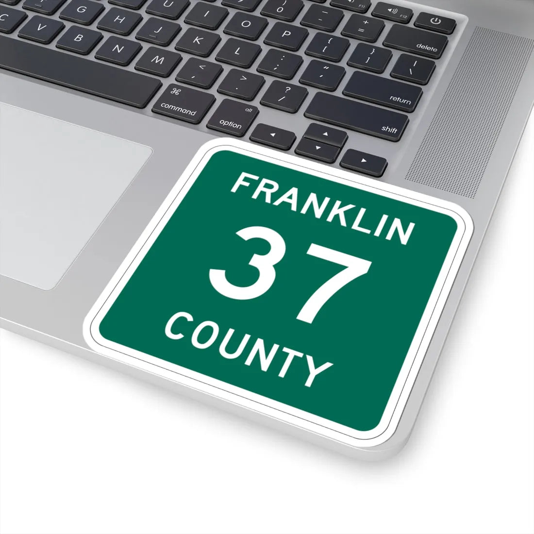 Franklin County 37 NY (New York) (Road Sign) STICKER Vinyl Kiss-Cut Decal - The Sticker Space