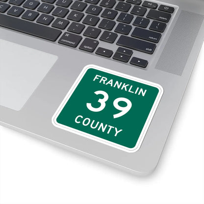 Franklin County 39 NY (New York) (Road Sign) STICKER Vinyl Kiss-Cut Decal - The Sticker Space