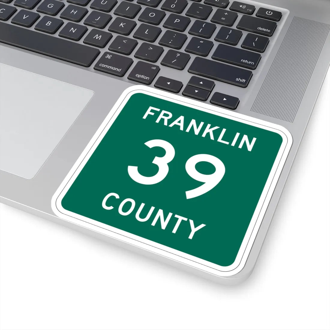 Franklin County 39 NY (New York) (Road Sign) STICKER Vinyl Kiss-Cut Decal - The Sticker Space
