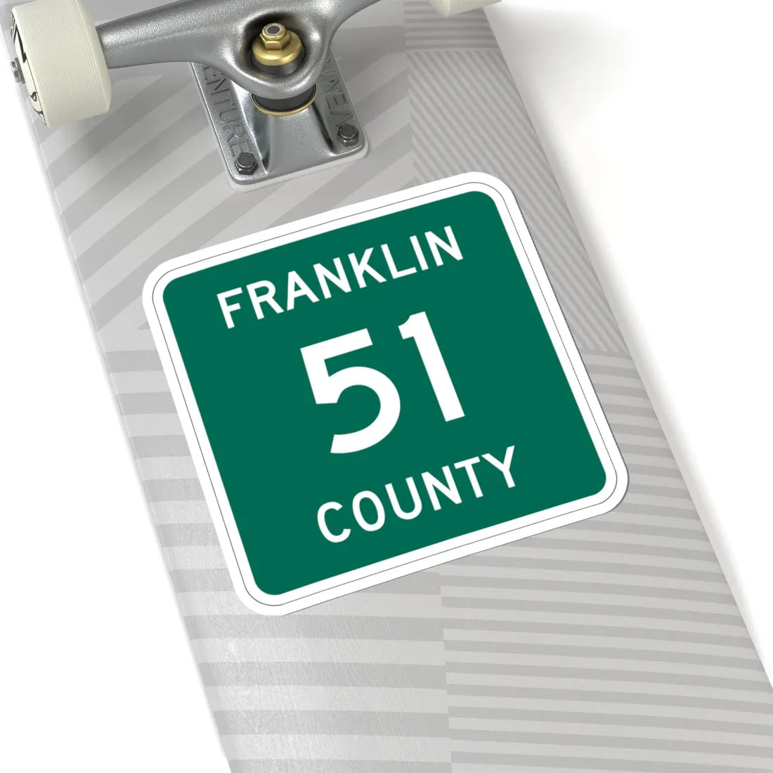 Franklin County 51 NY (New York) (Road Sign) STICKER Vinyl Kiss-Cut Decal - The Sticker Space