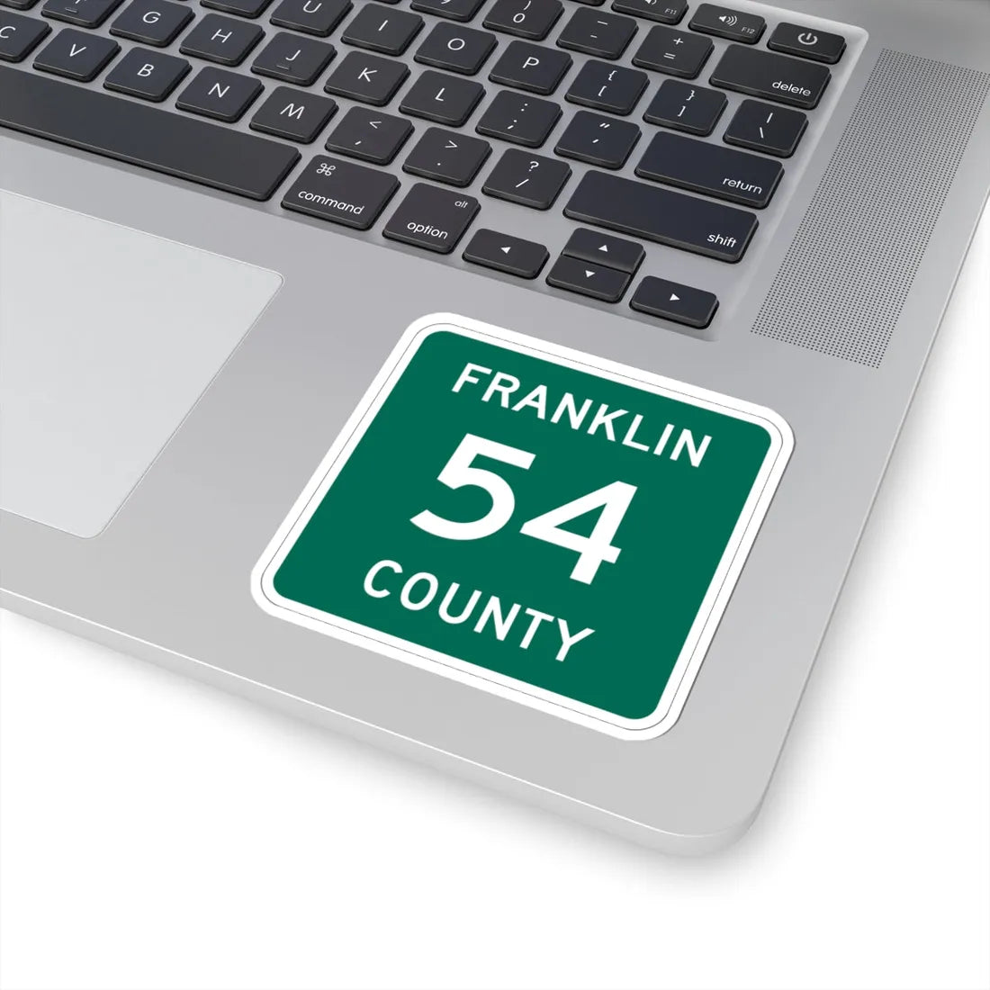 Franklin County 54 NY (New York) (Road Sign) STICKER Vinyl Kiss-Cut Decal - The Sticker Space