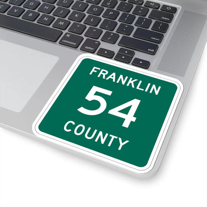 Franklin County 54 NY (New York) (Road Sign) STICKER Vinyl Kiss-Cut Decal - The Sticker Space