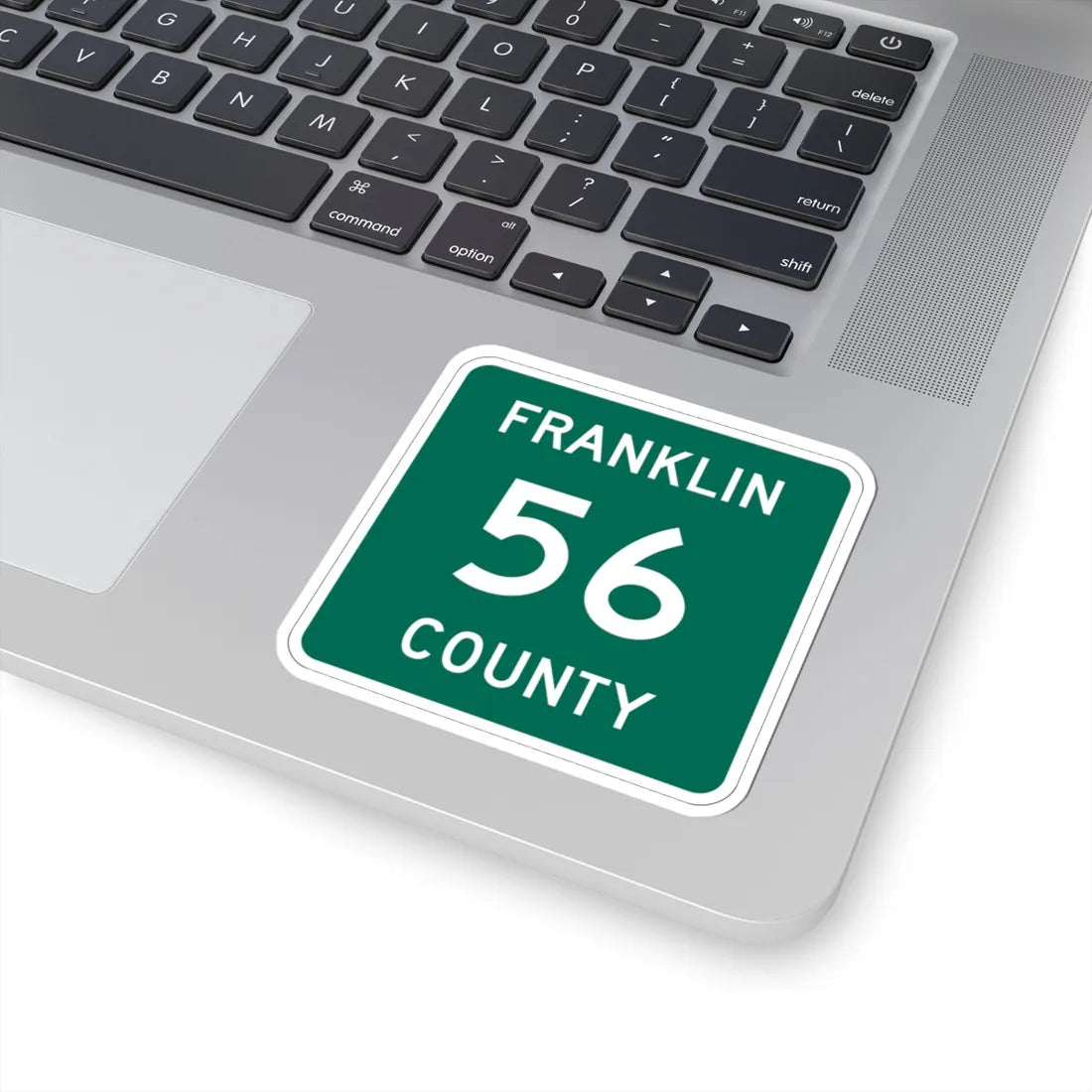 Franklin County 56 NY (New York) (Road Sign) STICKER Vinyl Kiss-Cut Decal - The Sticker Space
