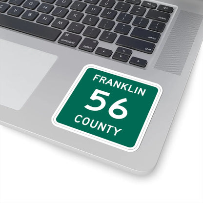 Franklin County 56 NY (New York) (Road Sign) STICKER Vinyl Kiss-Cut Decal - The Sticker Space
