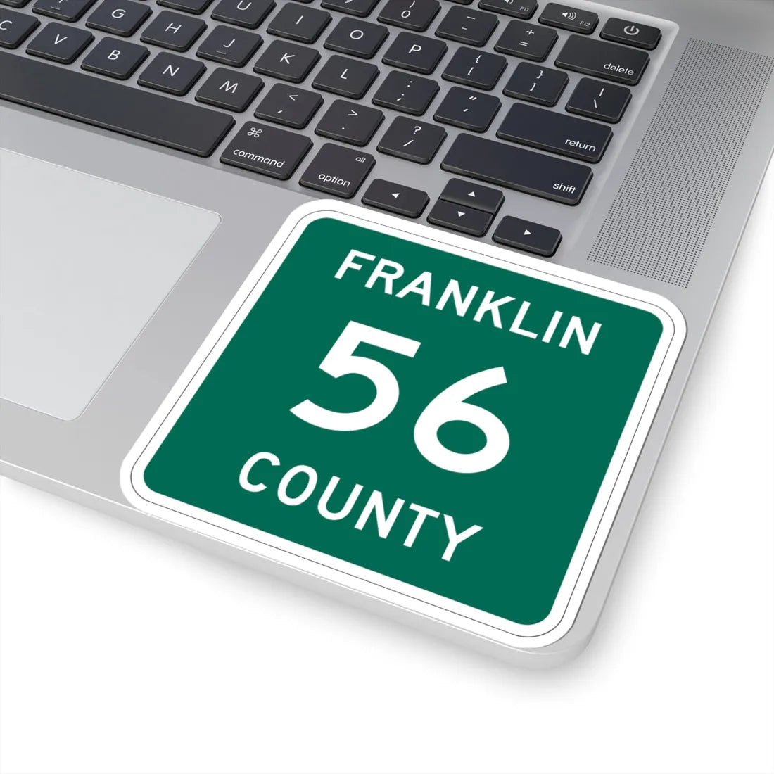 Franklin County 56 NY (New York) (Road Sign) STICKER Vinyl Kiss-Cut Decal - The Sticker Space