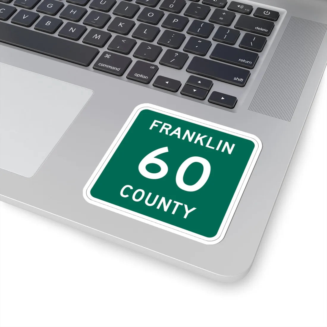 Franklin County 60 NY (New York) (Road Sign) STICKER Vinyl Kiss-Cut Decal - The Sticker Space