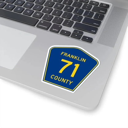 Franklin County Route 71 AR (Arkansas) (Road Sign) STICKER Vinyl Kiss-Cut Decal - The Sticker Space