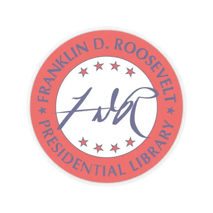 Franklin D Roosevelt Presidential Library - STICKER Vinyl Kiss-Cut Decal 3 Inch Transparent - The Sticker Space