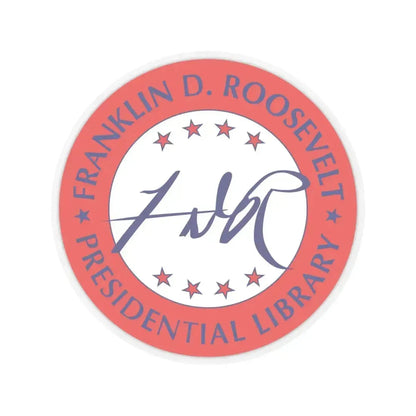 Franklin D Roosevelt Presidential Library - STICKER Vinyl Kiss-Cut Decal 4 Inch Transparent - The Sticker Space