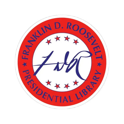 Franklin D Roosevelt Presidential Library - STICKER Vinyl Kiss-Cut Decal 4 Inch White - The Sticker Space