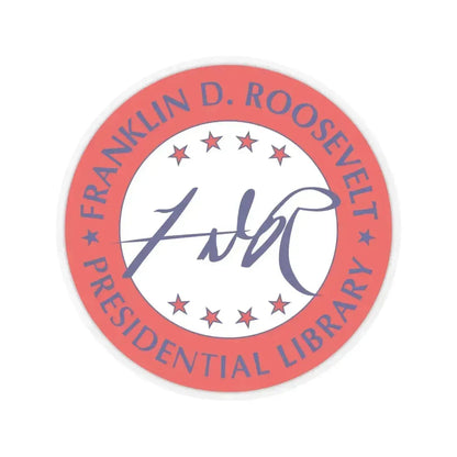 Franklin D Roosevelt Presidential Library - STICKER Vinyl Kiss-Cut Decal 6 Inch Transparent - The Sticker Space