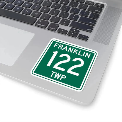 Franklin Township Route 122 Morrow County Ohio (Ohio) (Road Sign) STICKER Vinyl Kiss-Cut Decal - The Sticker Space