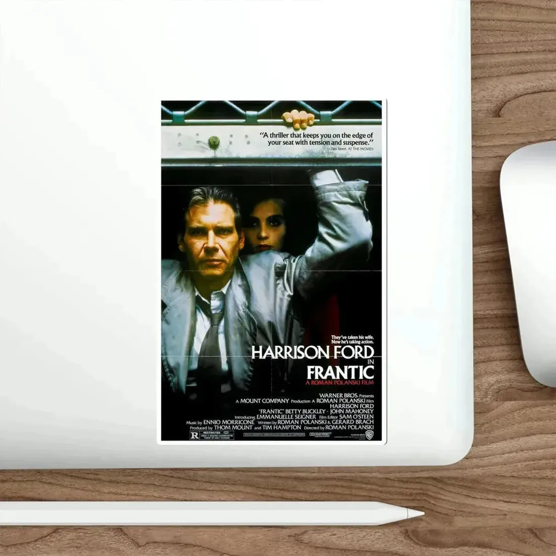 Frantic 1988 Movie Poster STICKER Vinyl Die-Cut Decal - The Sticker Space