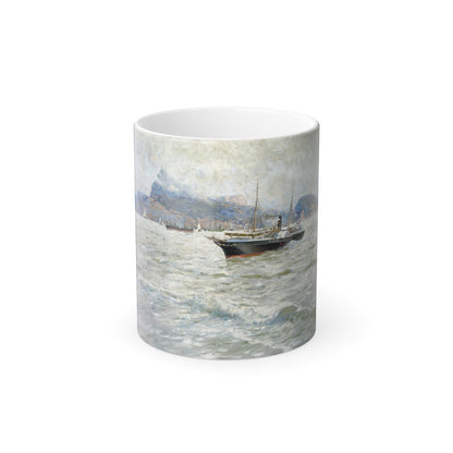 Franz Roubaud (1856-1928) A Steamboat on the Black Sea - Color Changing Mug 11oz-11oz-The Sticker Space
