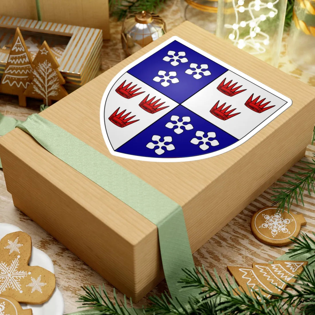 Fraser of lovat arms (Scotland) (Coat of Arms) STICKER Vinyl Kiss-Cut Decal - The Sticker Space