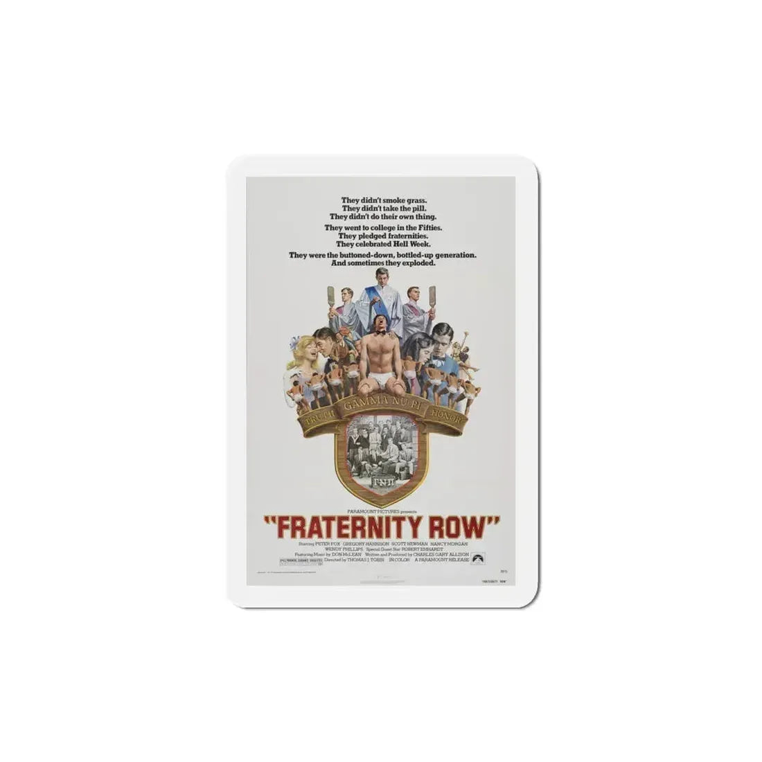 Fraternity Row 1977 Movie Poster Refrigerator Magnet 5 Inch - The Sticker Space